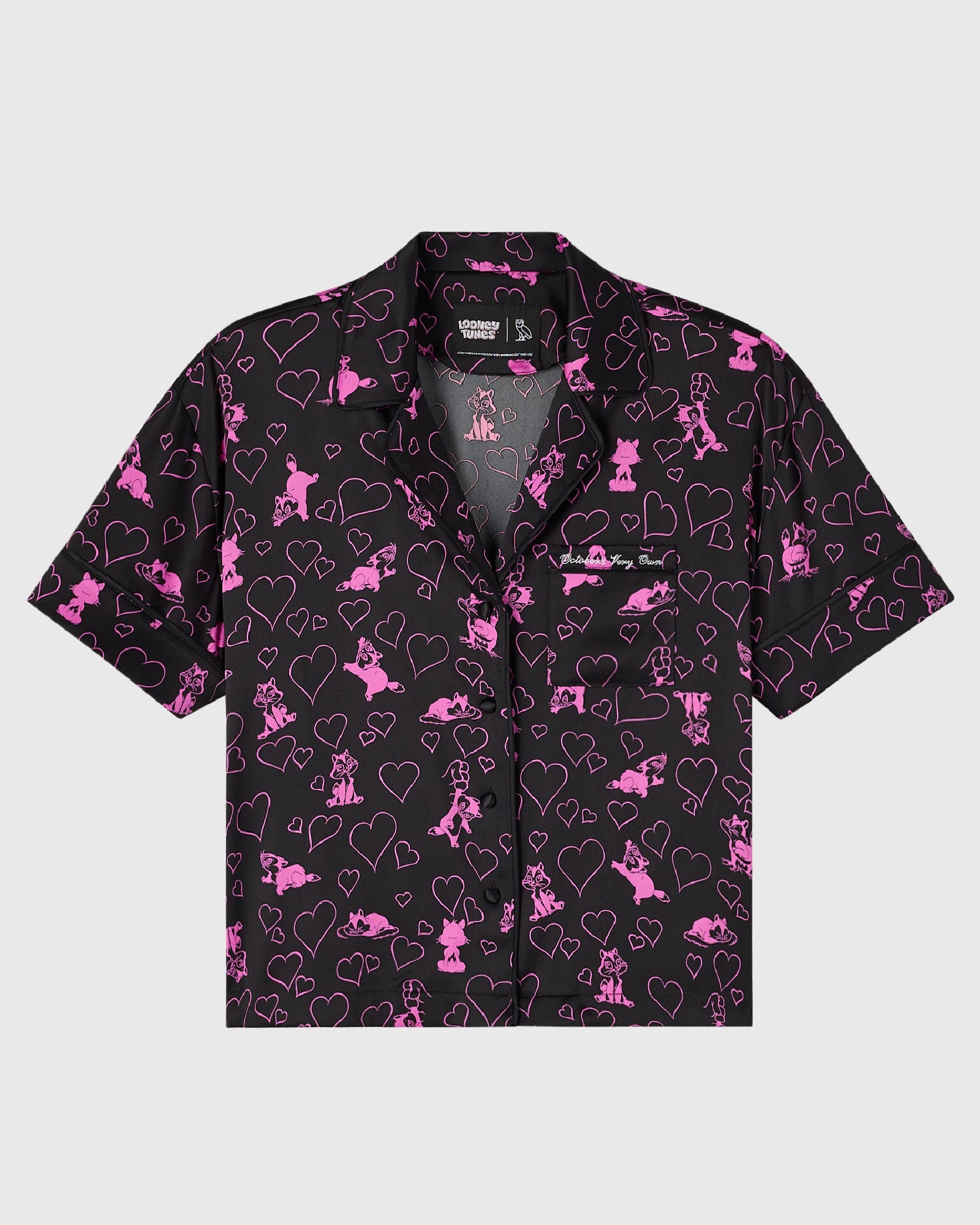 Looney Tunes Pyjama Top - Black