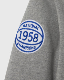1958 Kentucky Wildcats Afterhood Hoodie - Heather Grey