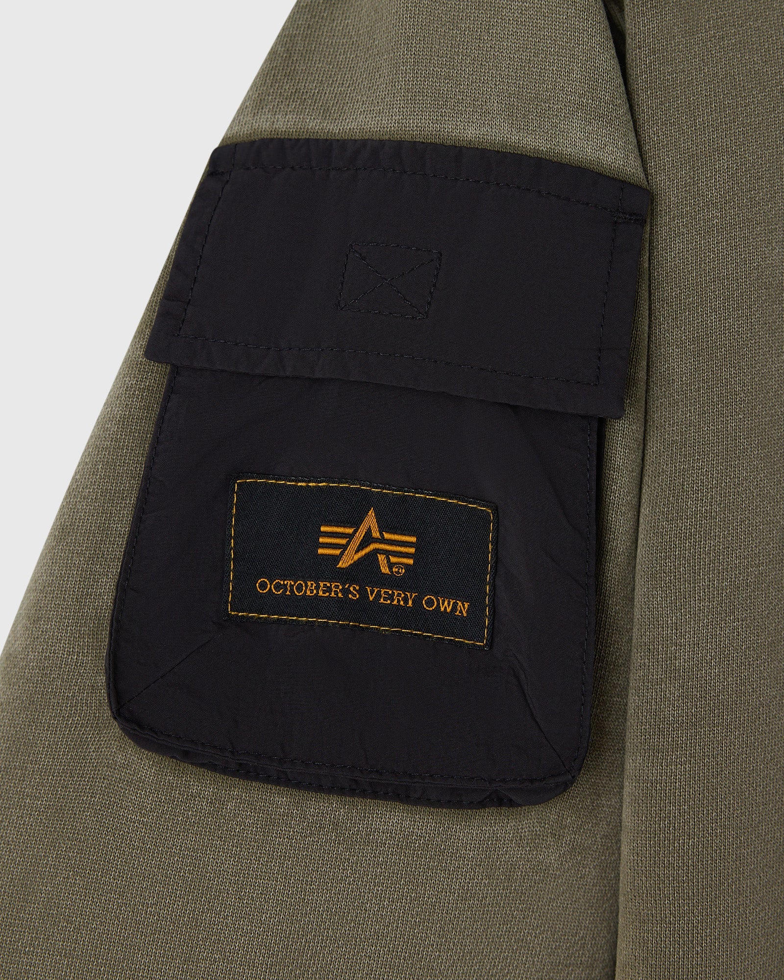 Mens | Alpha Industries Garment Dyed Hoodie | Olive Green