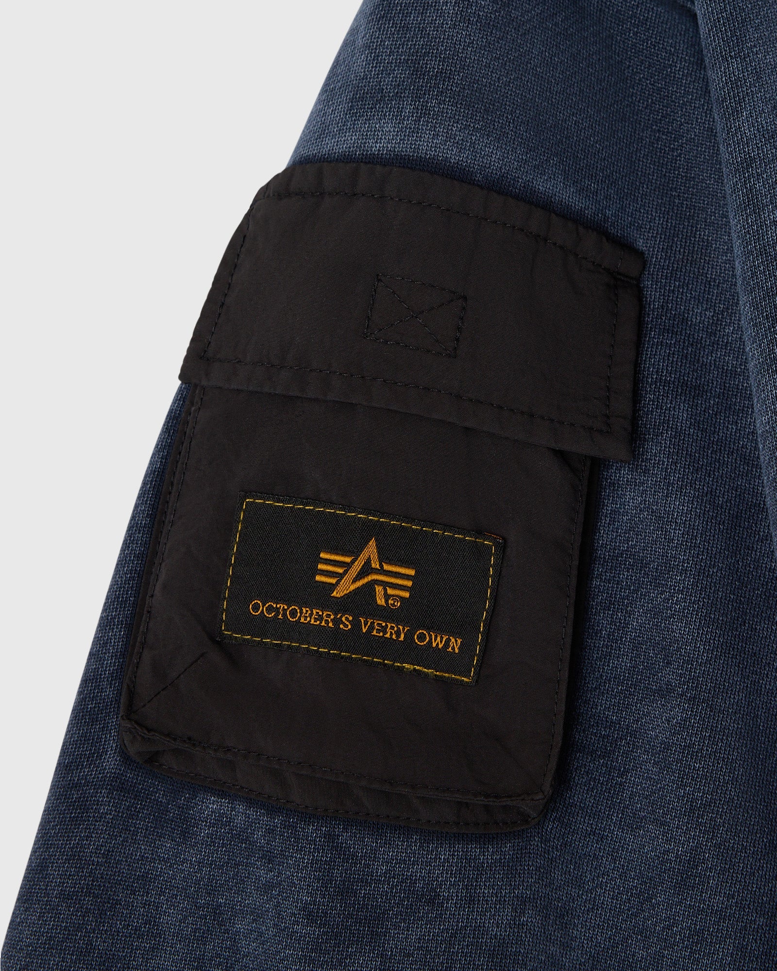 Mens | Alpha Industries Garment Dyed Crewneck | Replica Blue