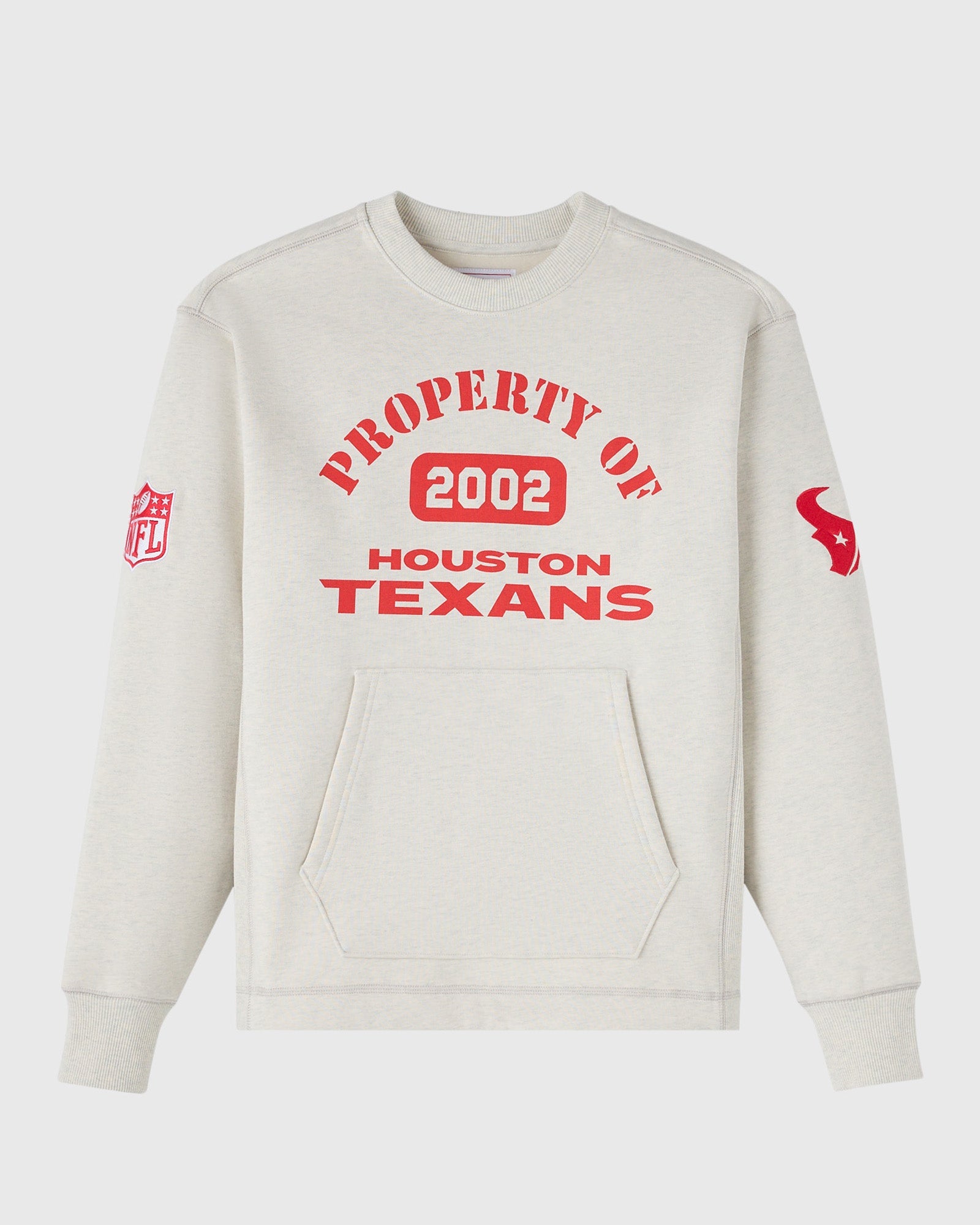 Mens | NFL Houston Texans Crewneck | Ash Heather Grey