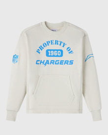Mens | NFL Los Angeles Chargers Crewneck | Ash Heather Grey