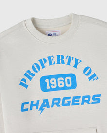 Mens | NFL Los Angeles Chargers Crewneck | Ash Heather Grey