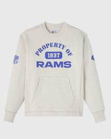 Mens | NFL Los Angeles Rams Crewneck | Ash Heather Grey