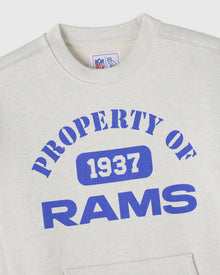 Mens | NFL Los Angeles Rams Crewneck | Ash Heather Grey