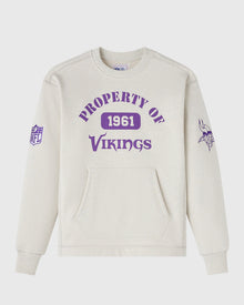 Mens | NFL Minnesota Vikings Crewneck | Ash Heather Grey