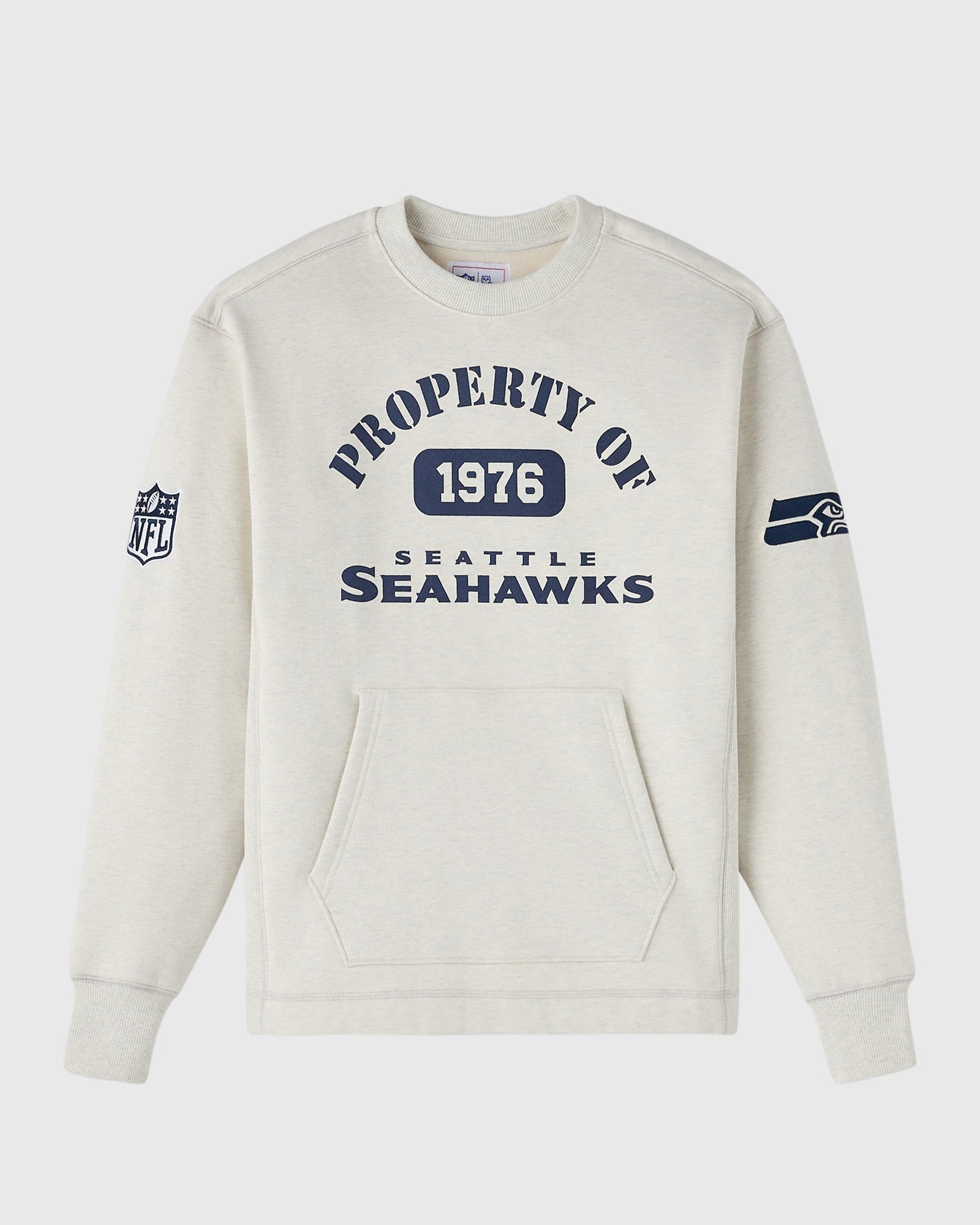 Mens | NFL Seattle Seahawks Crewneck | Ash Heather Grey