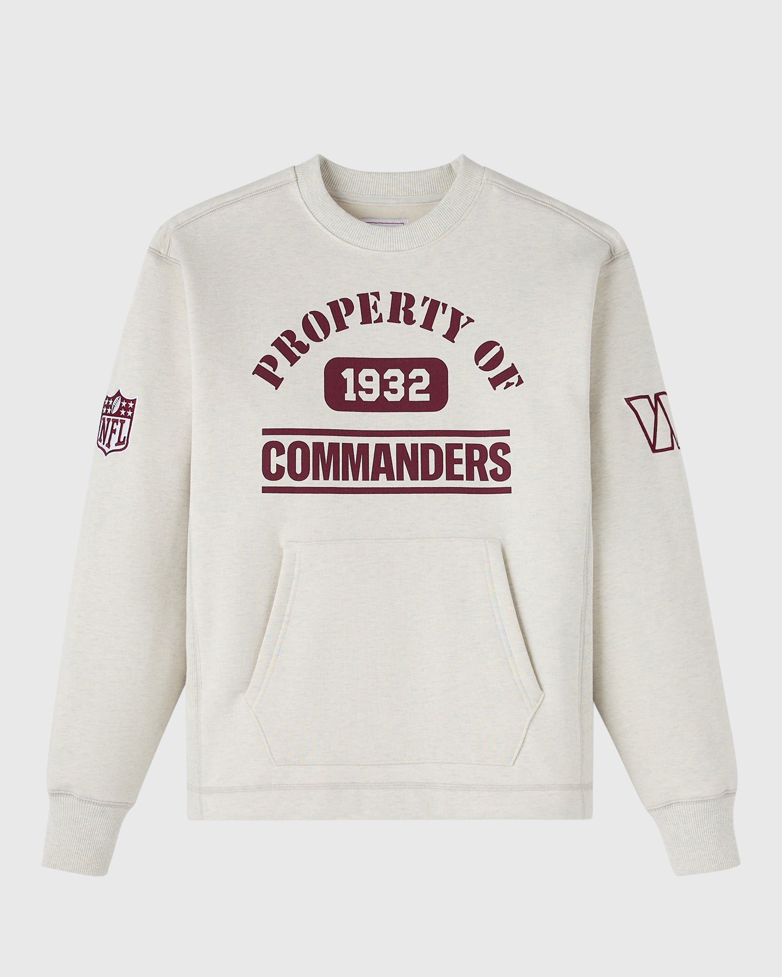 Mens | NFL Washington Commanders Crewneck | Ash Heather Grey