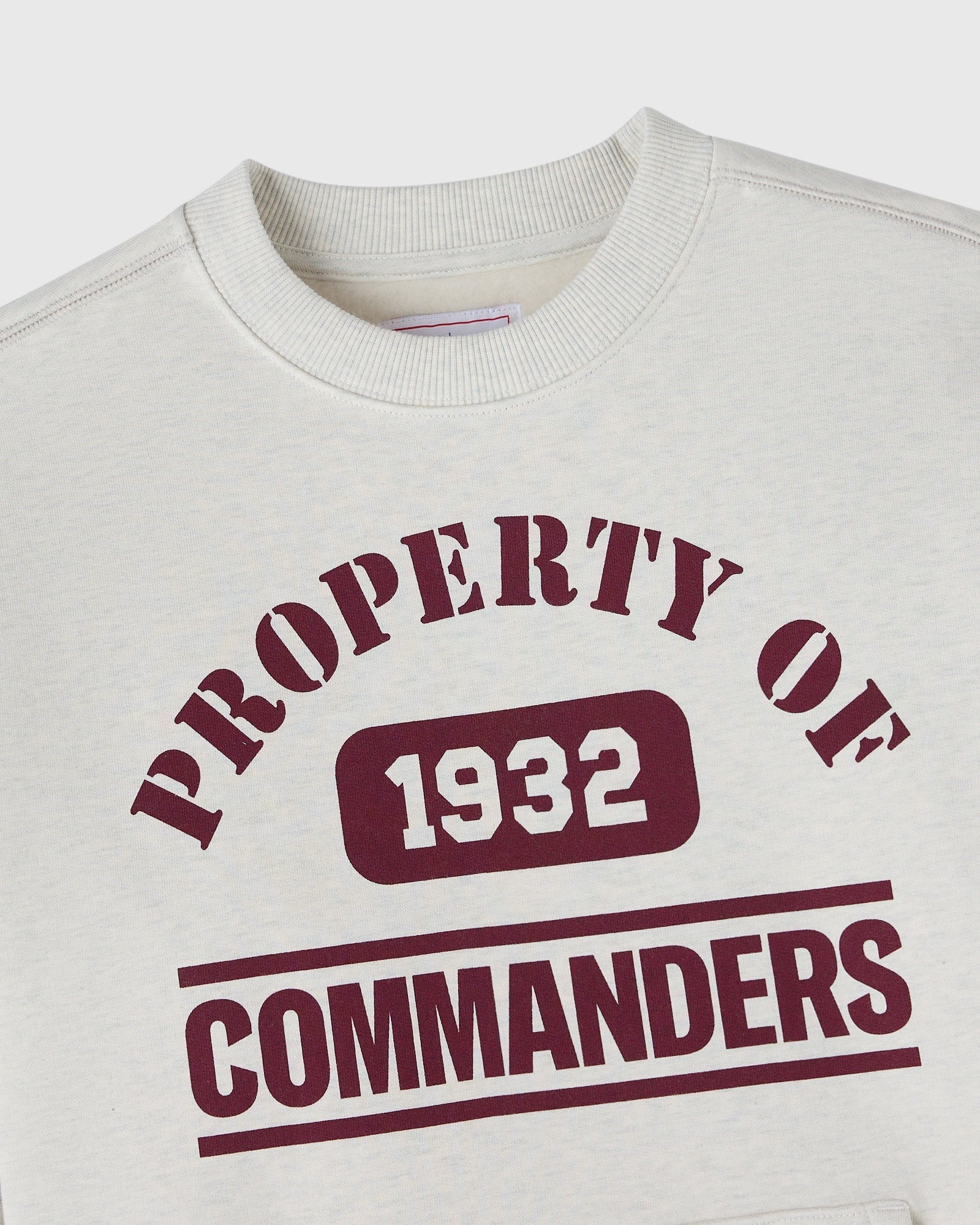 Mens | NFL Washington Commanders Crewneck | Ash Heather Grey