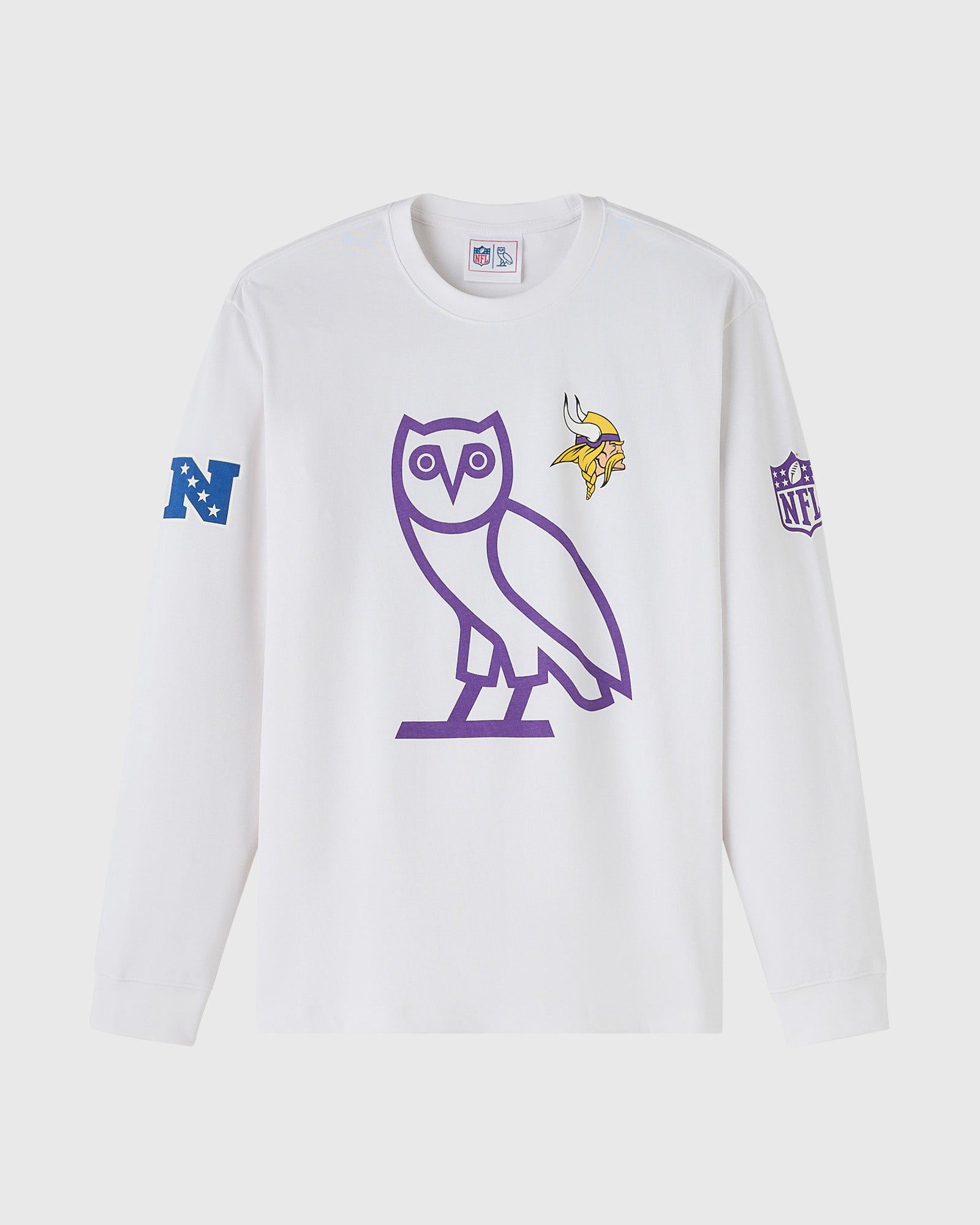 Mens | NFL Minnesota Vikings Long-Sleeve Tee | White