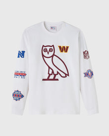 Mens | NFL Washington Commanders Long-Sleeve Tee | White
