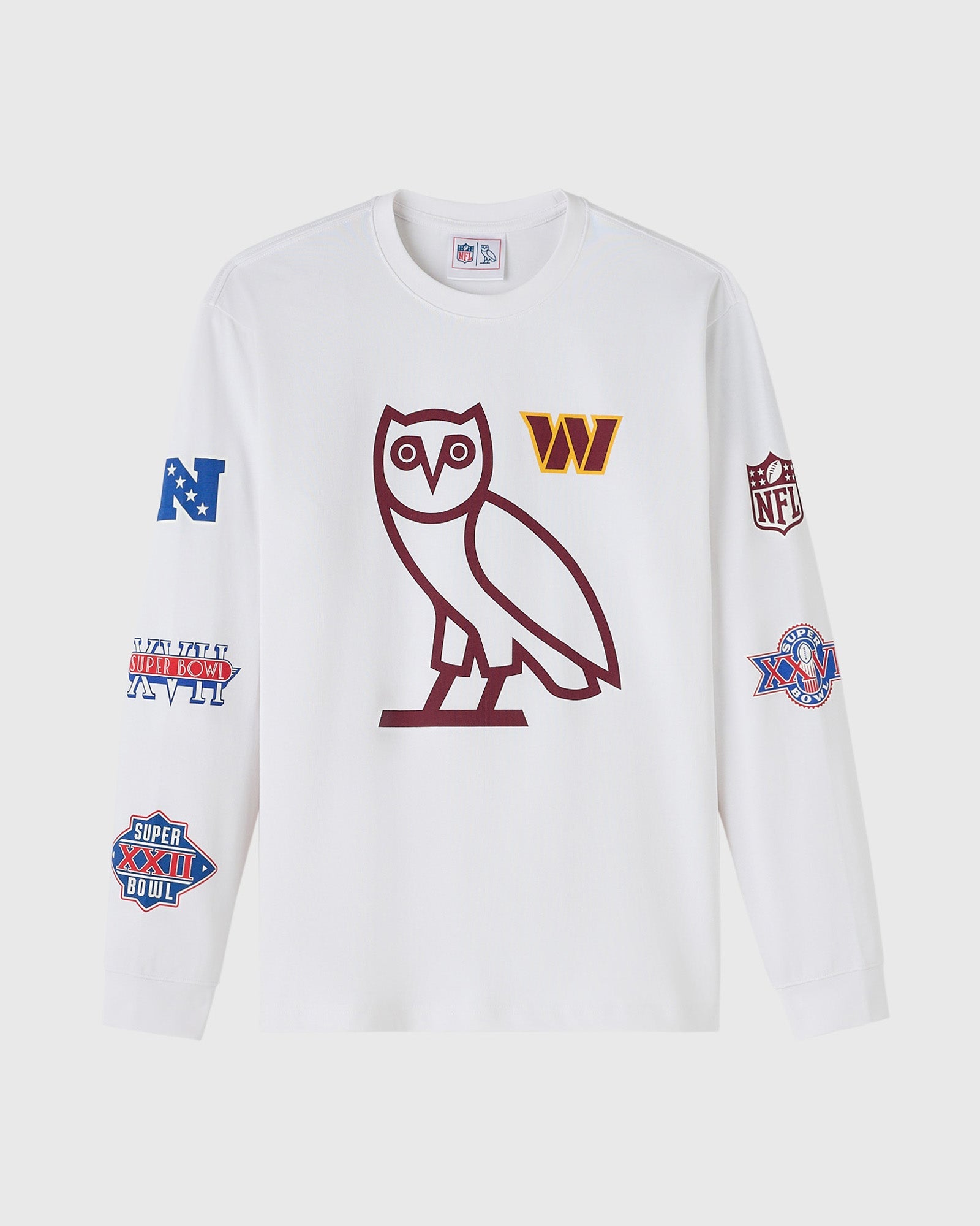 Mens | NFL Washington Commanders Long-Sleeve Tee | White