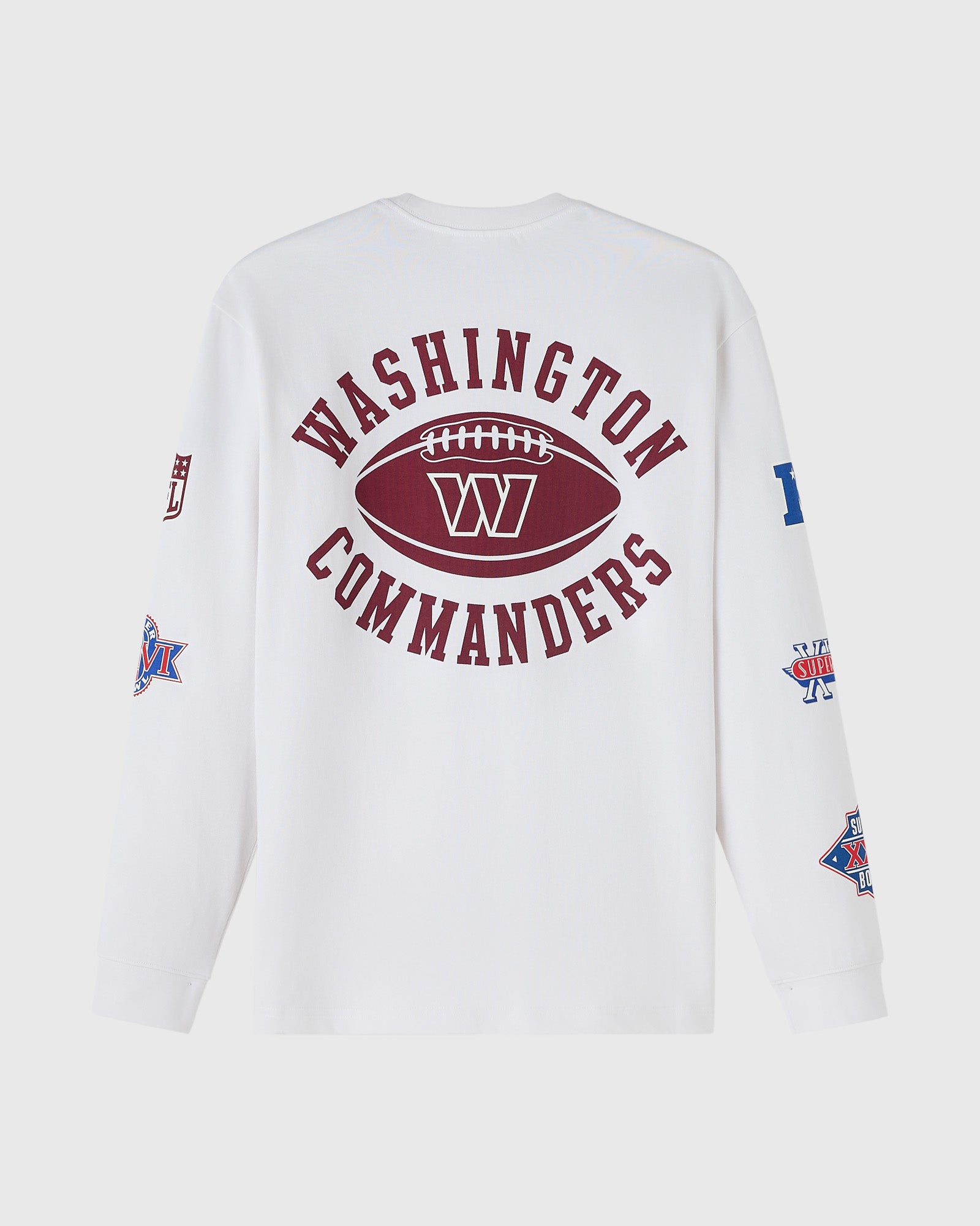 Mens | NFL Washington Commanders Long-Sleeve Tee | White