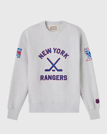 Mens | NHL New York Rangers Crewneck | Ash Heather