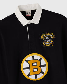 Mens | NHL Boston Bruins Rugby Polo | Black