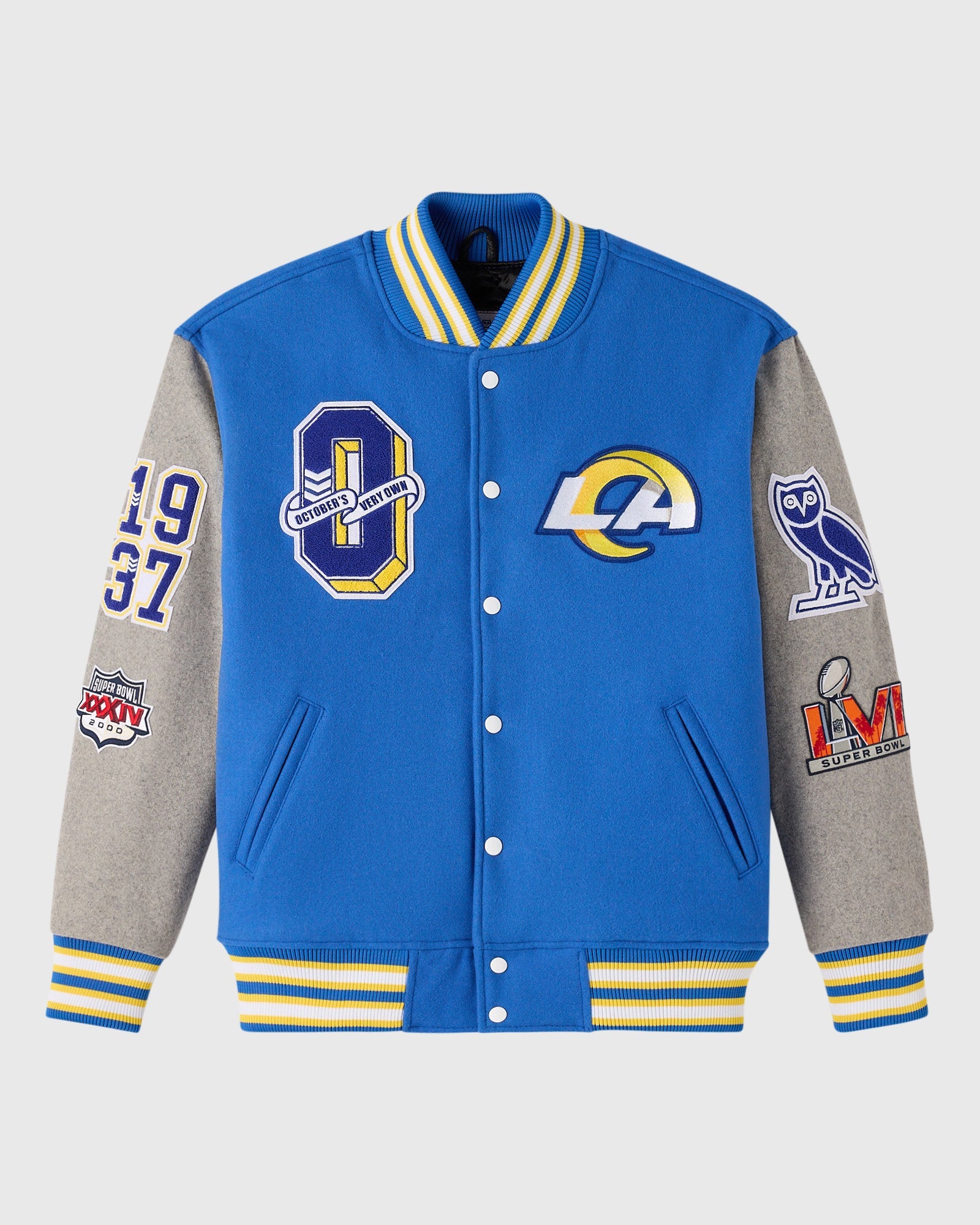 Mens | NFL Los Angeles Rams Varsity Jacket | Blue