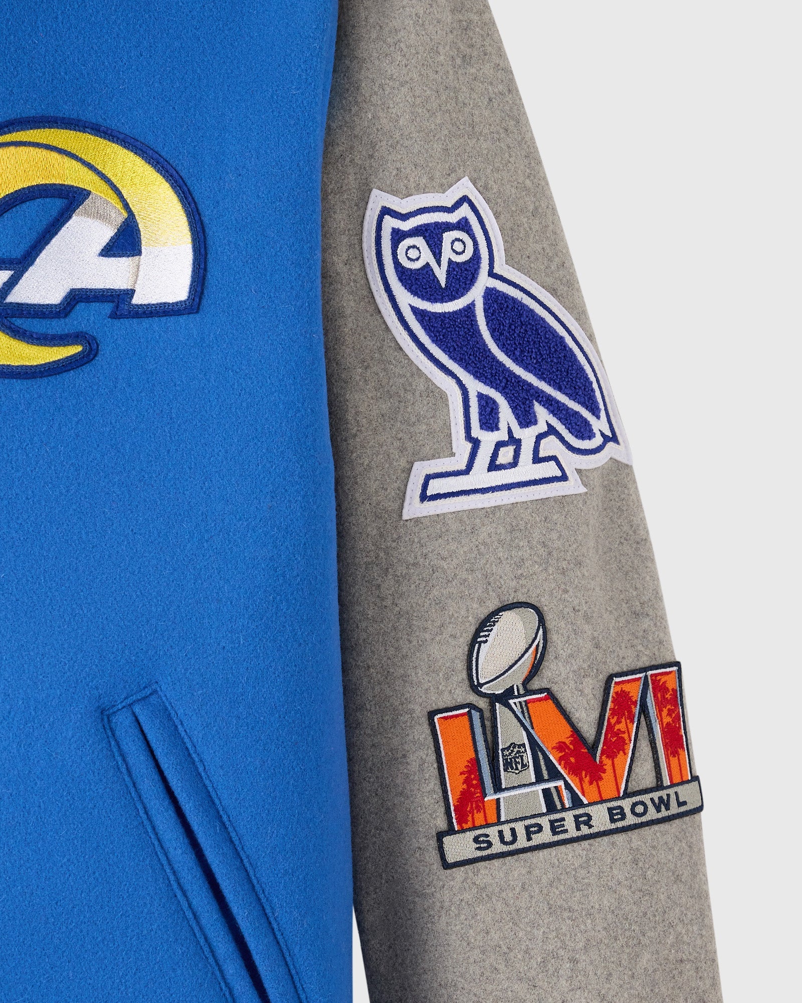 Mens | NFL Los Angeles Rams Varsity Jacket | Blue