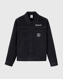Mens | Friday The 13Th Denim Slasher Jacket | Black Rigid