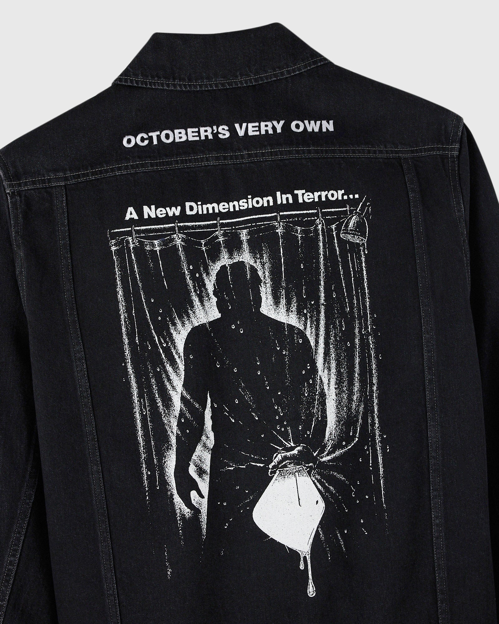 Mens | Friday The 13Th Denim Slasher Jacket | Black Rigid