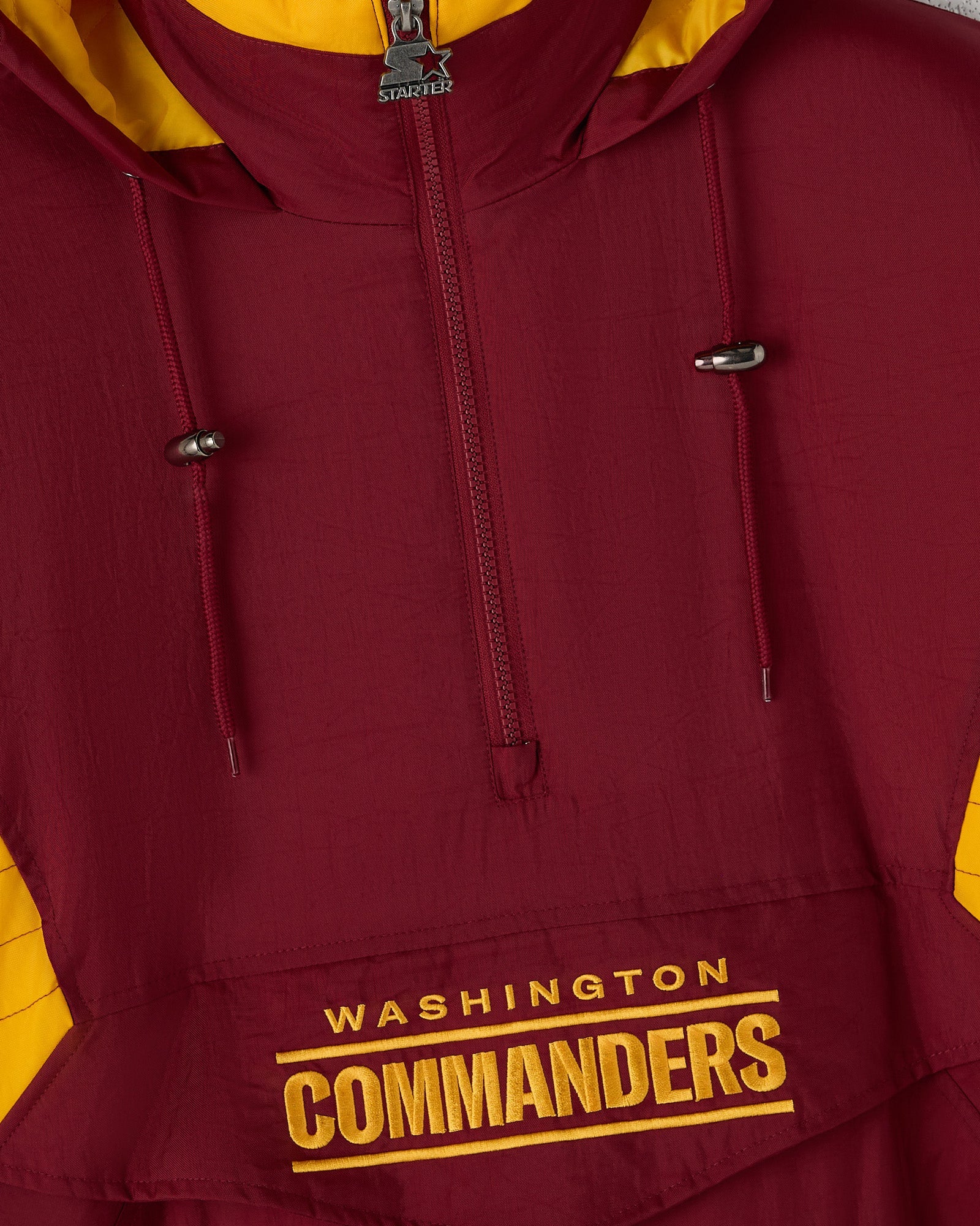 Mens | NFL Starter Washington Commanders Pullover Jacket | Burgundy