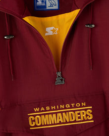 Mens | NFL Starter Washington Commanders Pullover Jacket | Burgundy