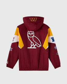 Mens | NFL Starter Washington Commanders Pullover Jacket | Burgundy