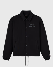 Mens | WWE Raw Is War Fleece Coaches Jacket | Black