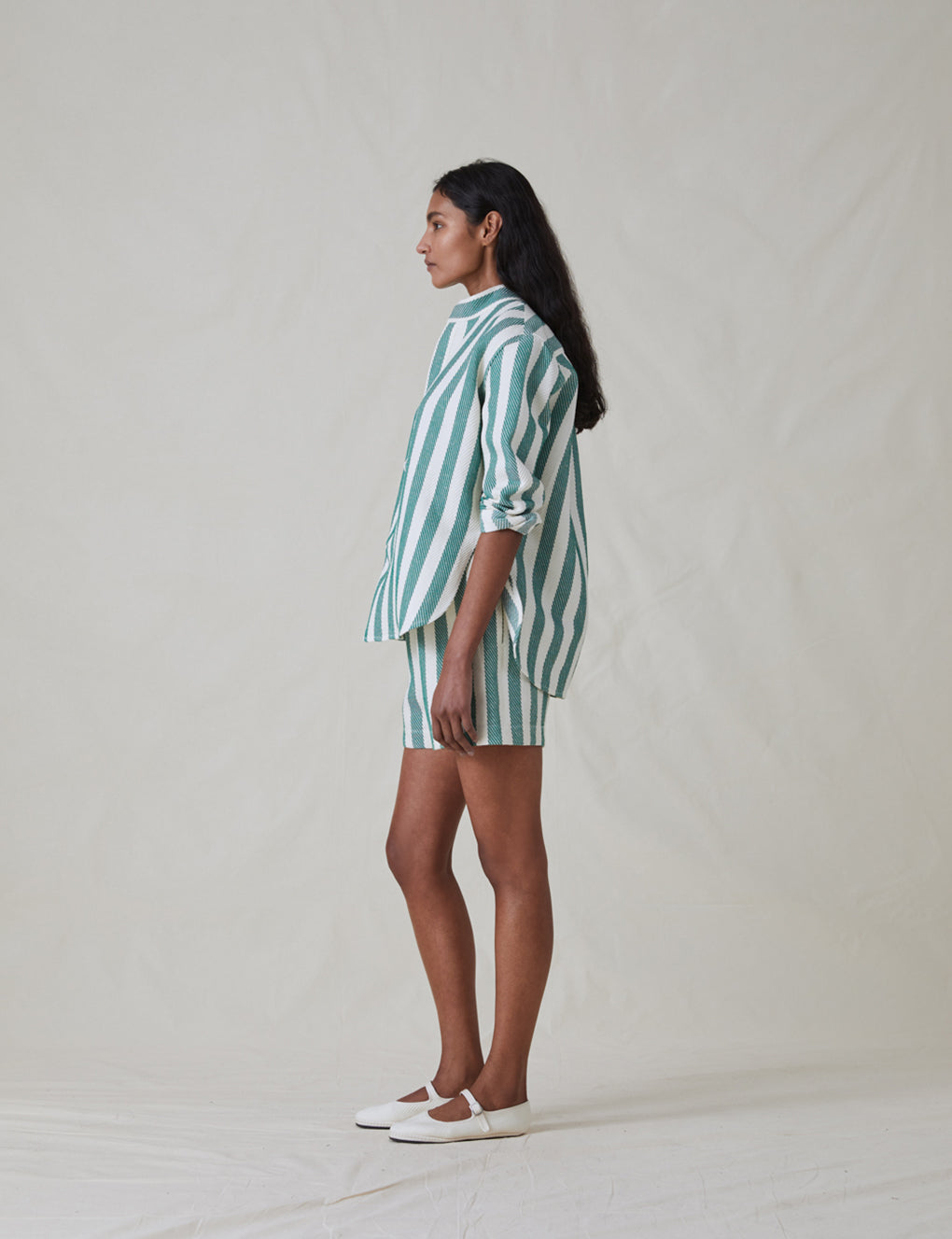 Womens | The Pop-Over Shirt | Green