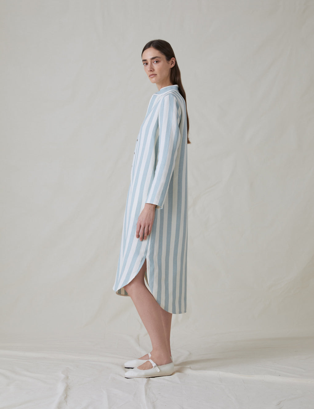 Womens | The New Caftan | Sky Stripe