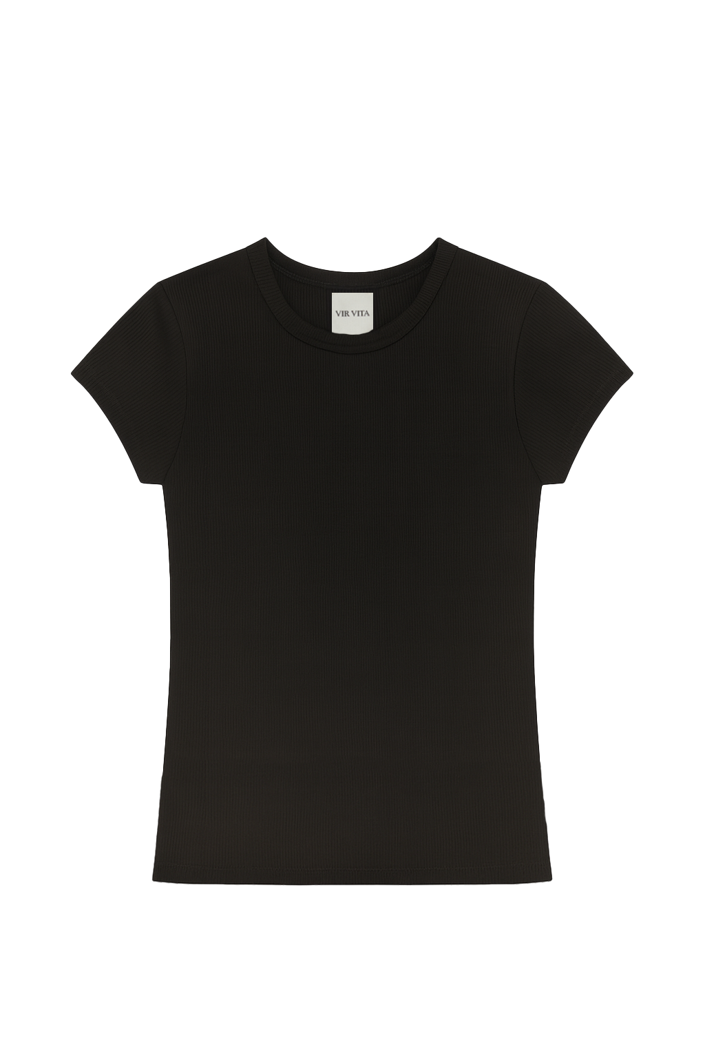 Cara Fitted Tee | Black