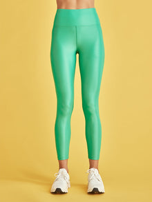 Carbon38 | High Rise 7/8 Legging In Takara Shine | Digital Green