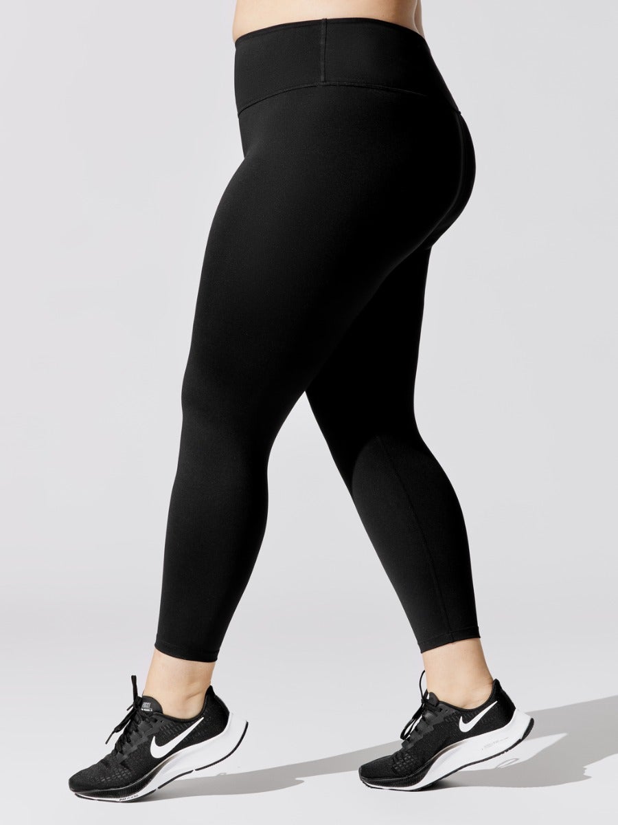 Carbon38 | High Rise 7/8 Legging In Cloud Compression | Black