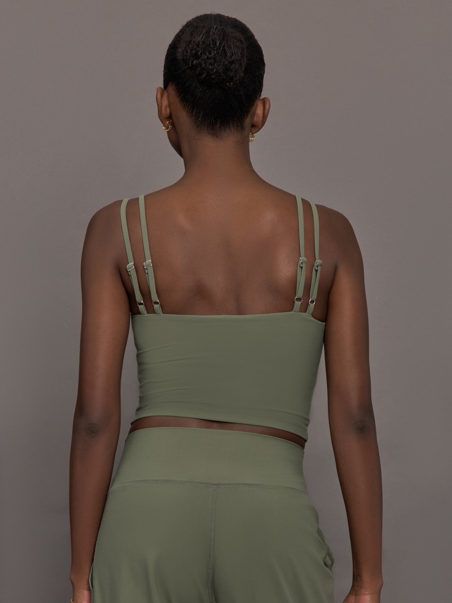 V-Neck Tank in Melt | Moss
