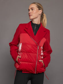 Carbon38 | Blazer Puffer | Haute Red