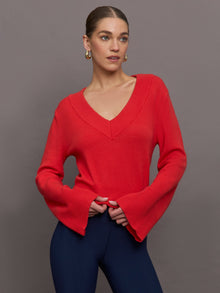 Bell Sleeve Off Shoulder Sweater | Bittersweet
