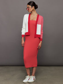 Strapless Dress in Melt | Tomato