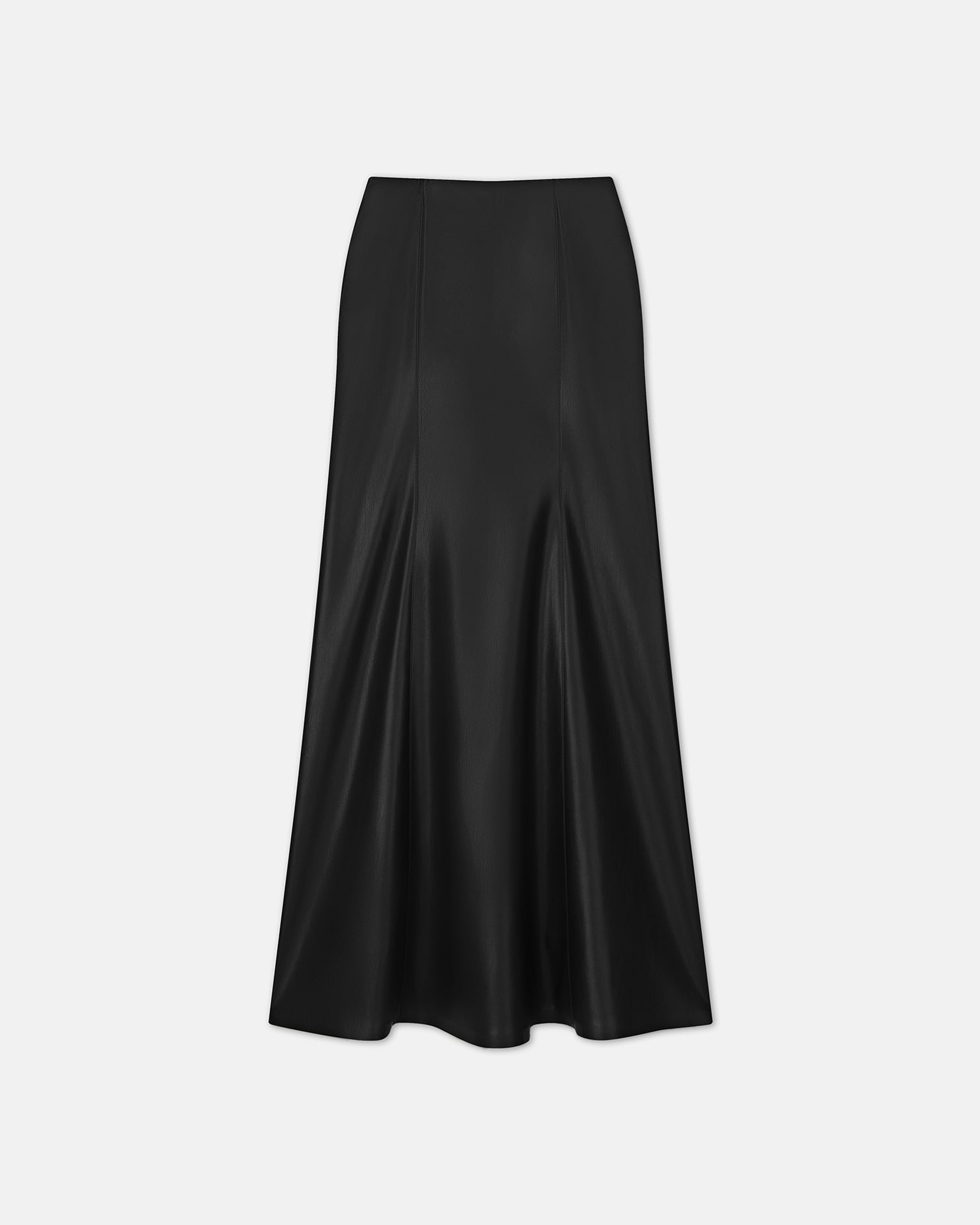 Carlotta Okobor Alt-Leather Maxi Skirt | Black