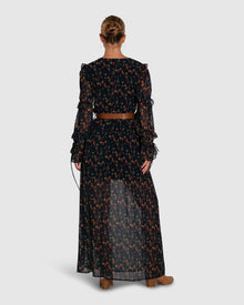 Women | Come As You Are Floral Maxi Dress | Navy