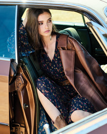 Women | Come As You Are Floral Maxi Dress | Navy