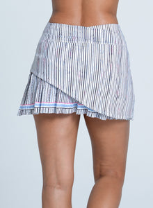 Peek A Blue Pleated Skirt-14