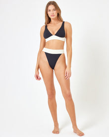 Lola Bikini Bottom | Black-Cream