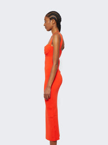 Women | Galvan | Kali Dress | Coral Orange