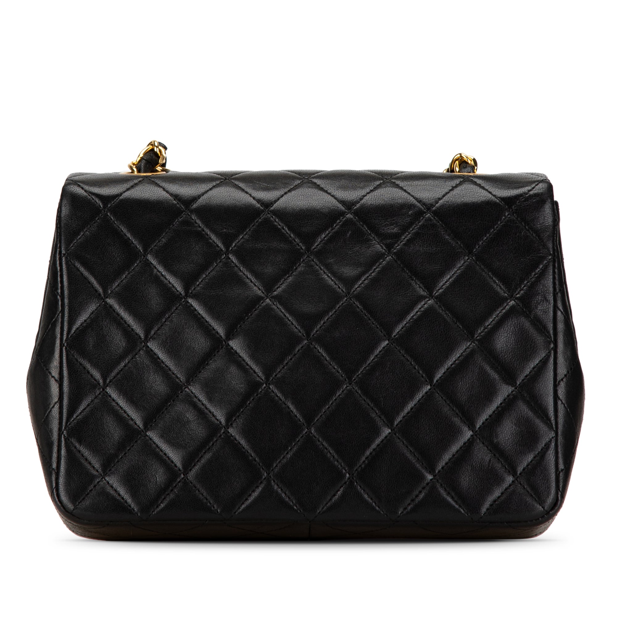 Chanel | Pre-Owned Mini Square Classic Lambskin Single Flap | Black
