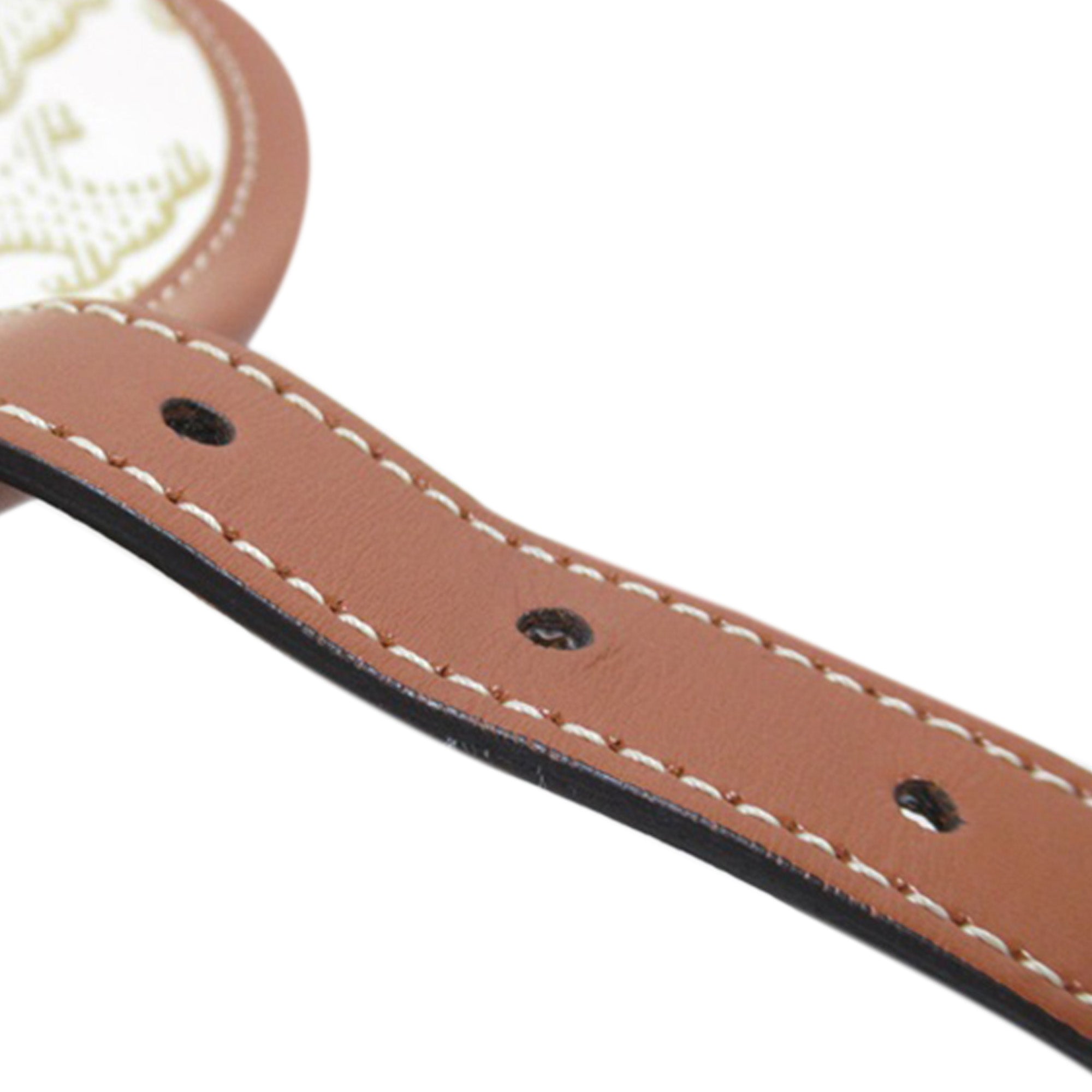 Celine | Pre-Owned Medium Triomphe Coated Canvas Folco Crossbody | White/Ivory