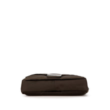 Fendi | Pre-Owned Large Econyl Nylon Baguette Satchel | Brown/Dark Brown