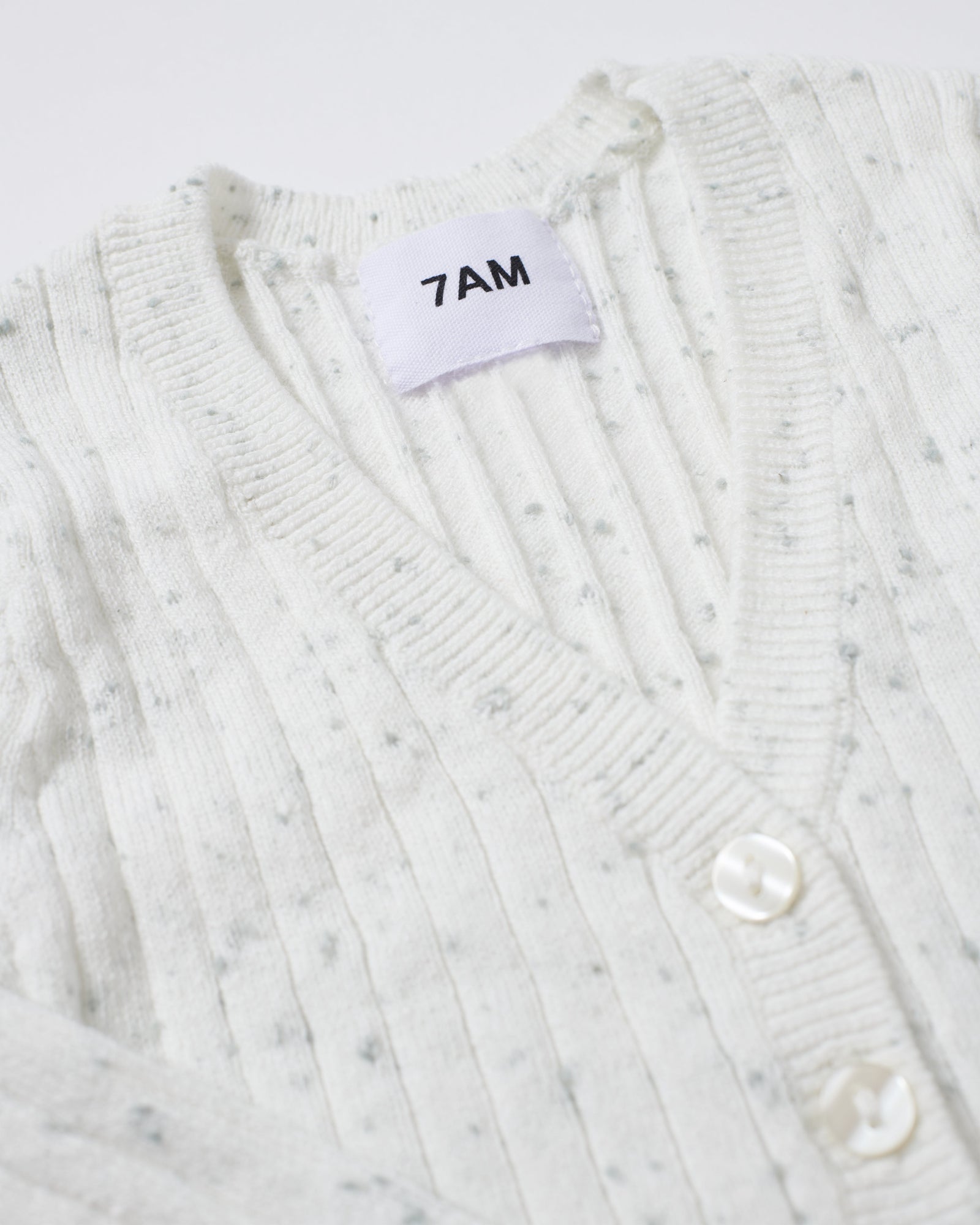 Cardigan - Ribbed | Seashell