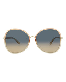 Chloe Round Injection Sunglasses | Orange