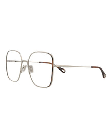 Chloe Square Metal Optical Frames | Silver