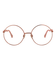 Chloe Round Metal Optical Frames | Brown