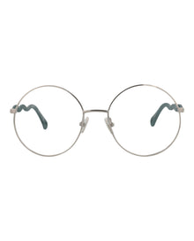 Chloe Round Metal Optical Frames | Silver